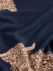 Blue Hamish the Highland Cow Short Sleeve Pyjamas Set - Image 10 of 11