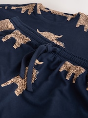 Blue Hamish the Highland Cow Short Sleeve Pyjamas Set - Image 11 of 11