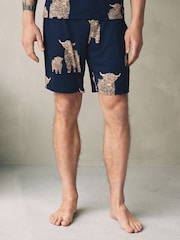 Blue Hamish the Highland Cow Short Sleeve Pyjamas Set - Image 3 of 11