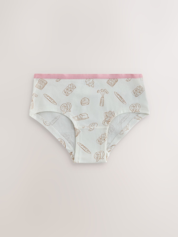 Pink Bakery Print Hipster Briefs 5 Pack (2-16yrs) - Image 2 of 9 Pink Bakery Print Hipster Briefs 5 Pack (2-16yrs) - Image 2 of 9