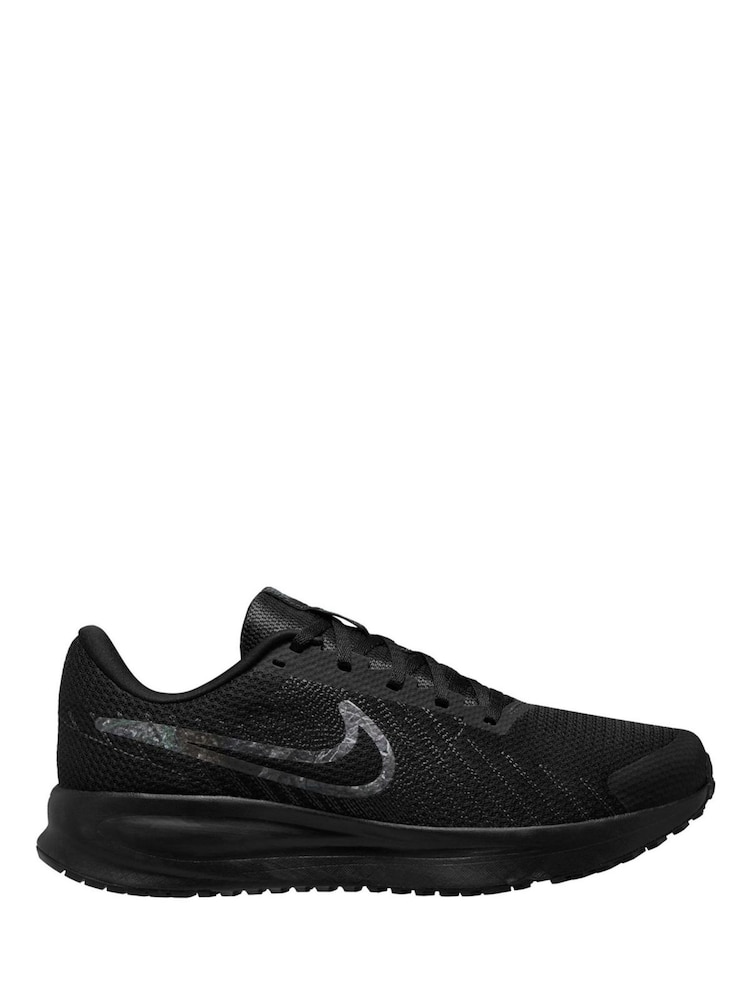 Nike Black/Camo Print Run Defy Running Trainers - Image 1 of 4 Nike Black/Camo Print Run Defy Running Trainers - Image 1 of 4