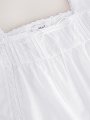 White Lace Ribbon Trim Cami Top - Image 9 of 9