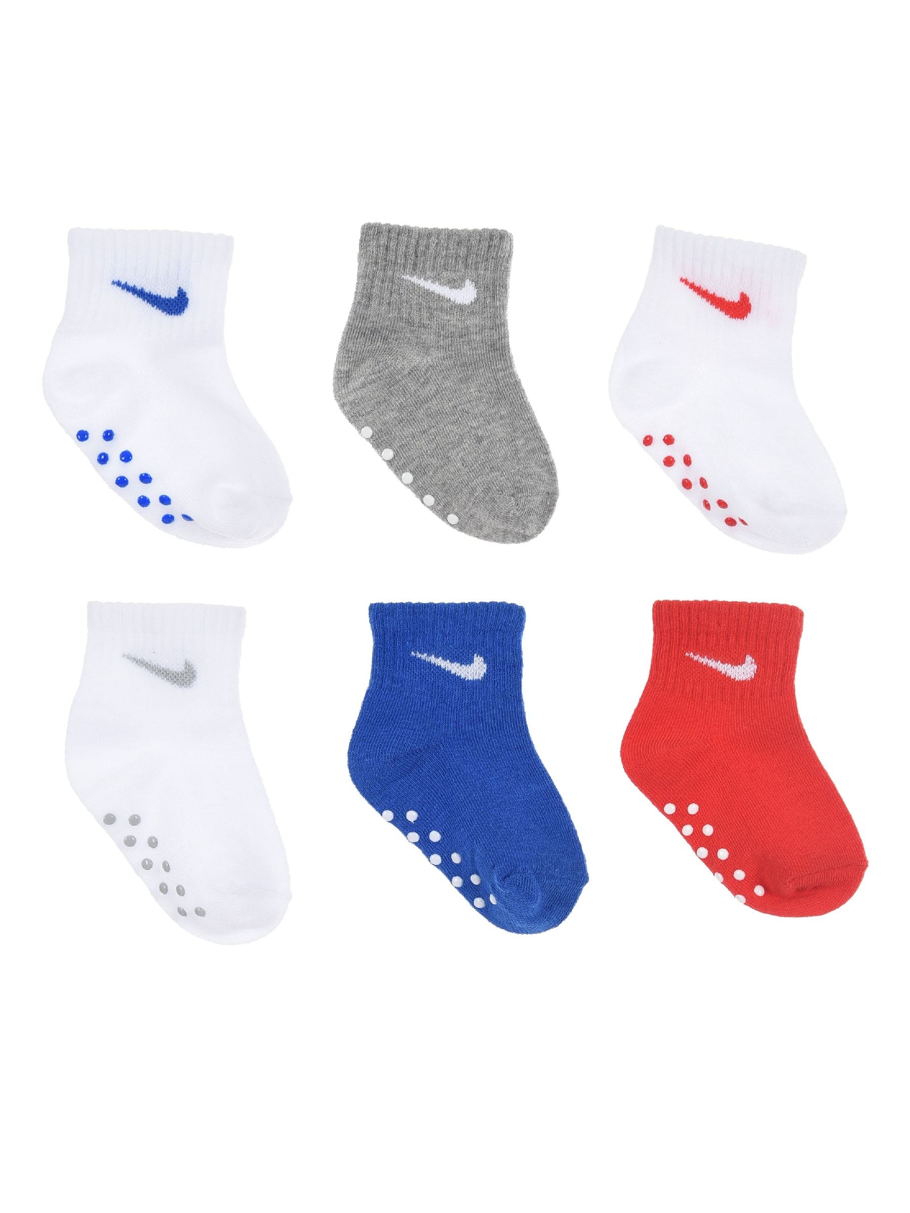 Nike Blue NHN Pop Color Ankle Gripper Socks 6 Pack view 1