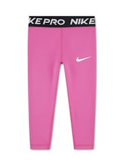 Nike Pink Little Kids PRO Leggings - Image 1 of 3