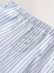Blue/Brown Stripe Mini Skort - Image 2 of 3