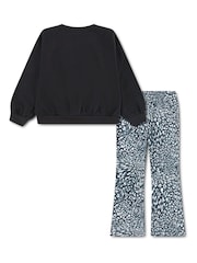 Nike Black All-Over Print Tracksuit - Image 2 of 5