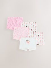 Pink Ballerina Short Briefs 5 Pack (2-16yrs) - Image 1 of 8