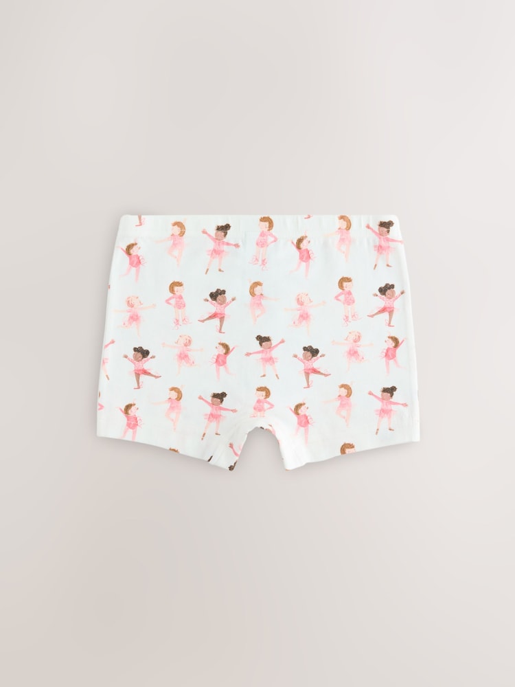 Pink Ballerina Short Briefs 5 Pack (2-16yrs) - Image 2 of 8 Pink Ballerina Short Briefs 5 Pack (2-16yrs) - Image 2 of 8
