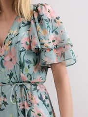 Phase Eight Purple Violet Floral Dress - Image 7 of 7