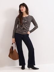 Phase Eight Black Everly Stripe Top - Image 3 of 7