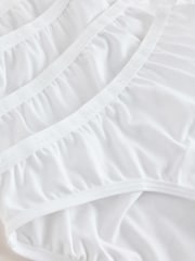 White Thin Elastic Bikini Briefs 7 Pack (5-16yrs) - Image 10 of 11