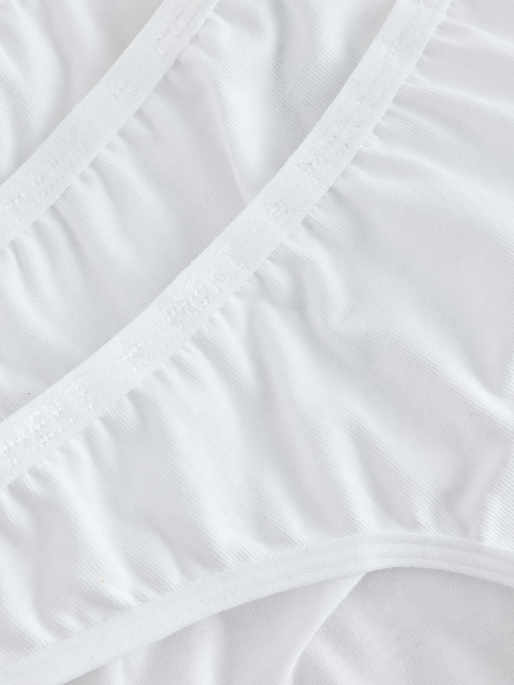 White Thin Elastic Bikini Briefs 7 Pack (5-16yrs) - Image 11 of 11