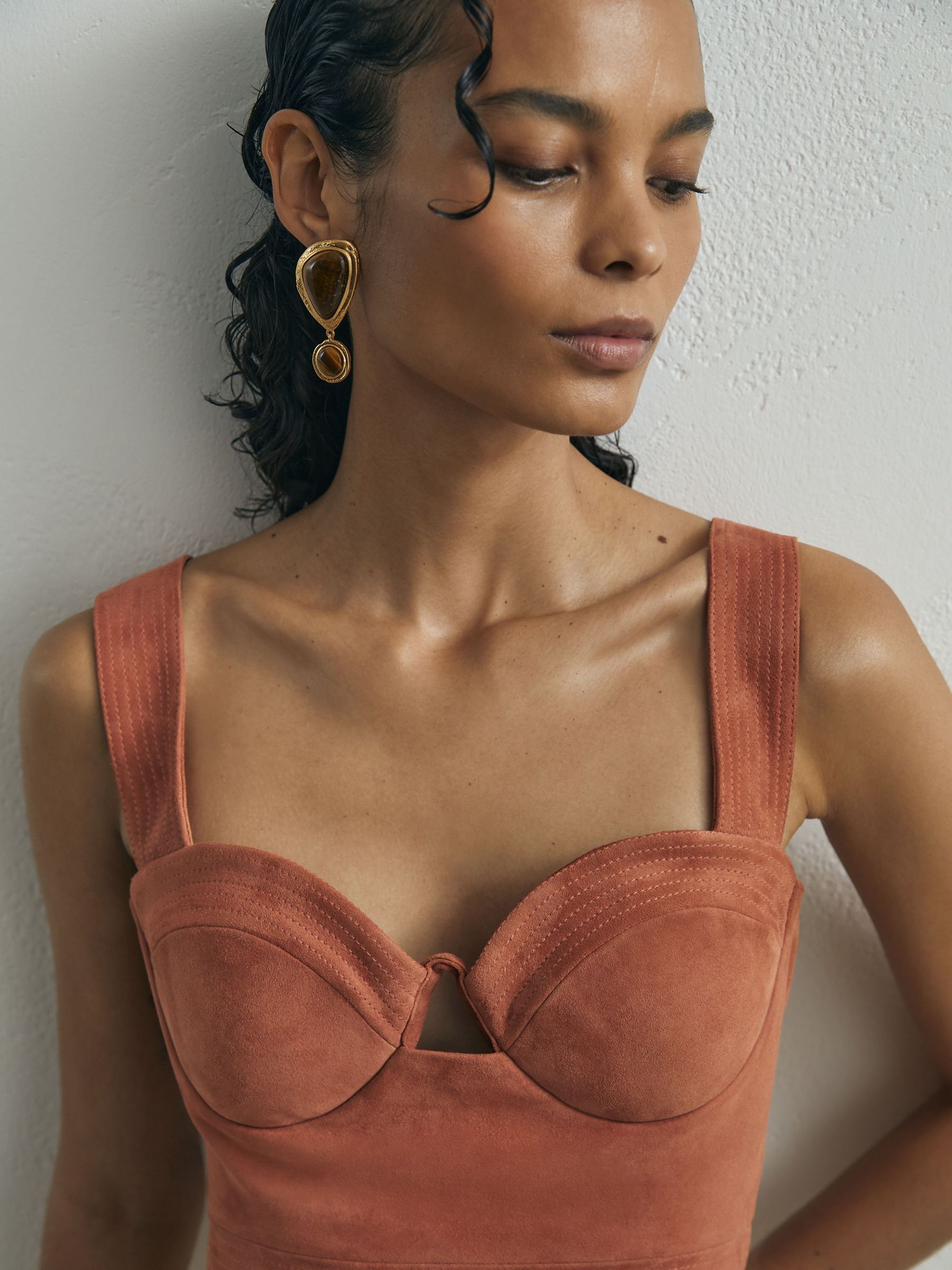 Buy Atelier Suede Bustier Top from the Next UK online shop