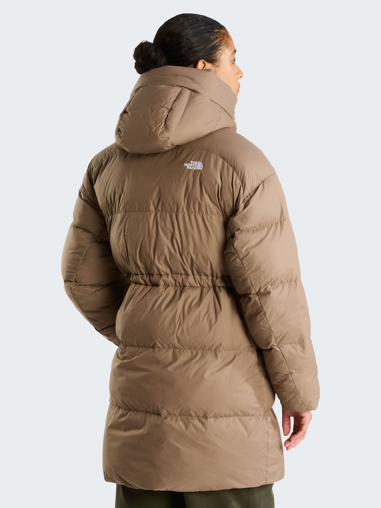 Коричневый - The North Face дутая куртка свободного кроя - Изображение 2 6