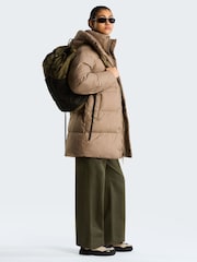 Коричневый - The North Face дутая куртка свободного кроя - Изображение 4 6
