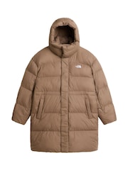 Коричневый - The North Face дутая куртка свободного кроя - Изображение 5 6