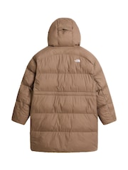Коричневый - The North Face дутая куртка свободного кроя - Изображение 6 6