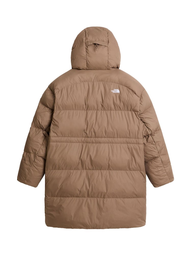 Коричневый - The North Face дутая куртка свободного кроя - Изображение 6 6