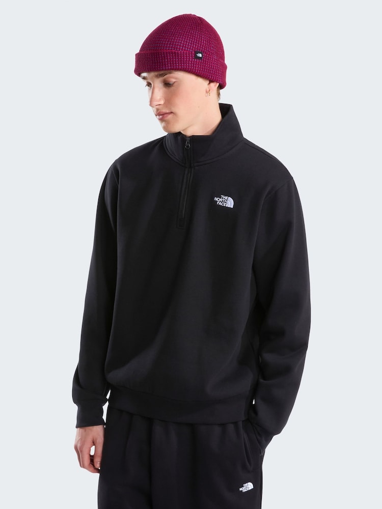 Itim - The North Face Simple Dome Zip Sweat Top - Larawan 1 ng 5