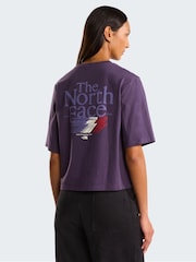 The North Face Purple Retro Trail Back Graphic Boxy T-Shirt - Image 1 of 5