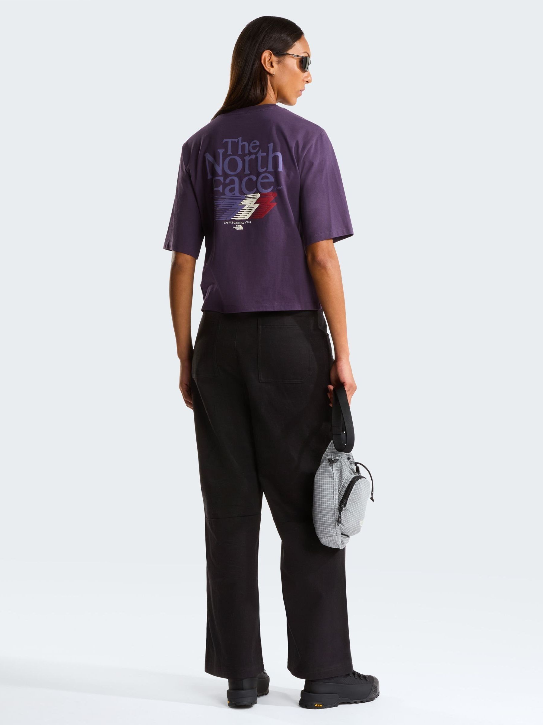 Buy The North Face Purple Retro Trail Back Graphic Boxy T-Shirt