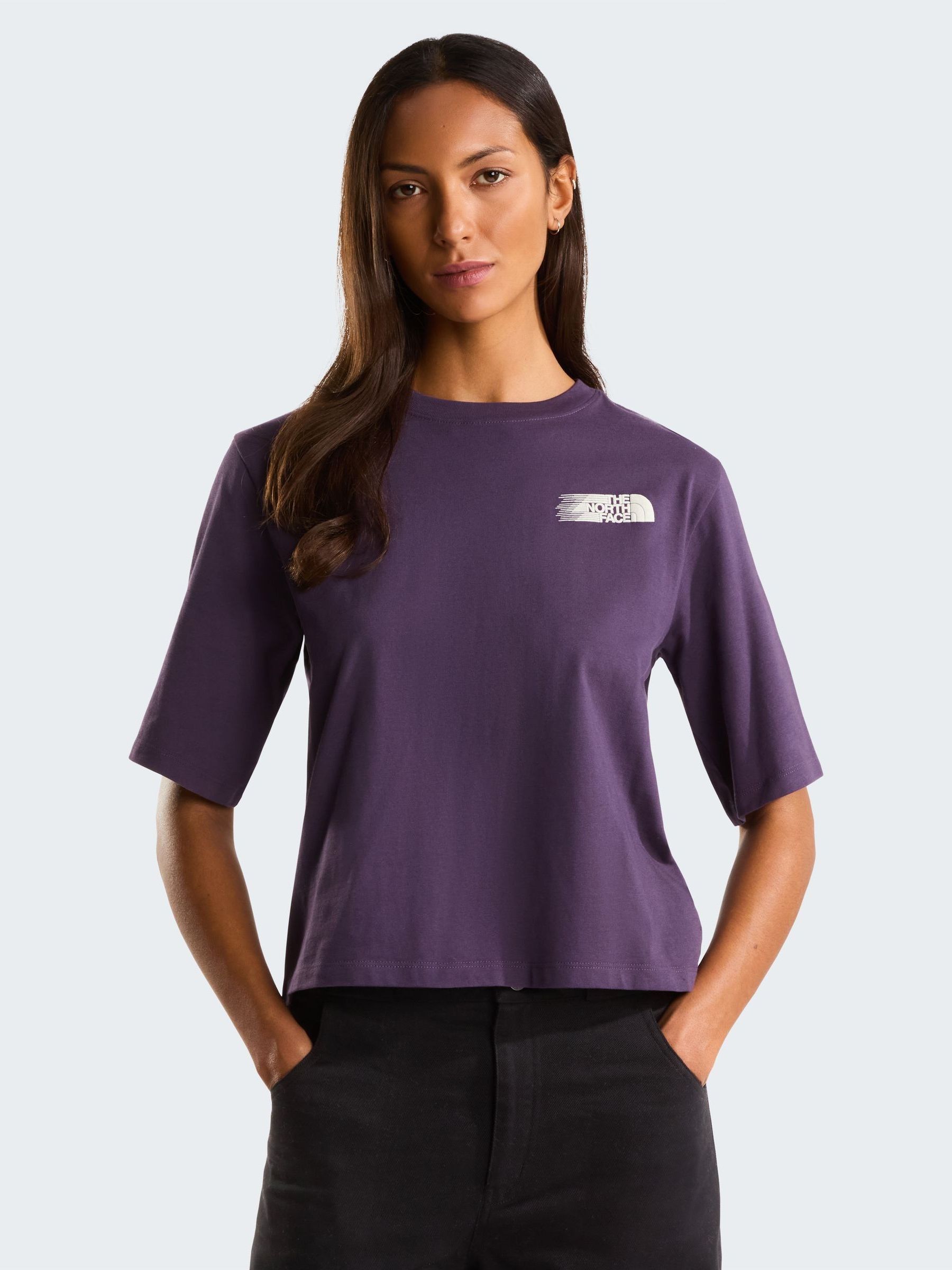 Buy The North Face Purple Retro Trail Back Graphic Boxy T-Shirt