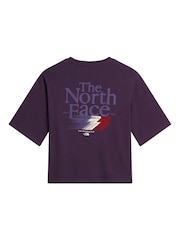 The North Face Purple Retro Trail Back Graphic Boxy T-Shirt - Image 4 of 5