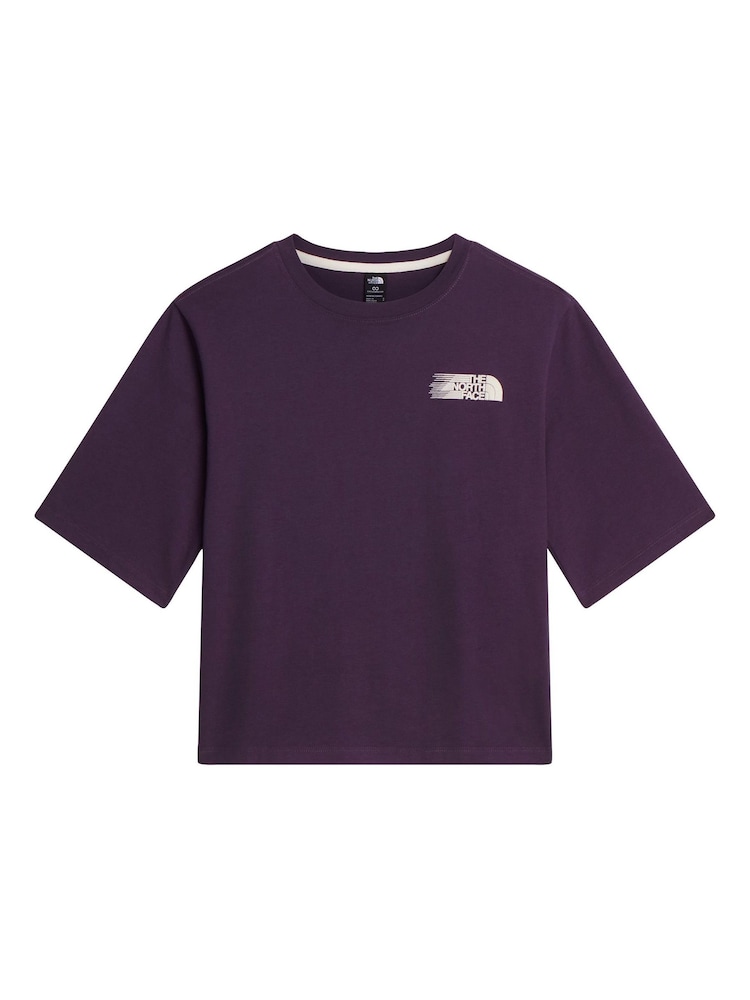 The North Face Purple Retro Trail Back Graphic Boxy T-Shirt - Image 5 of 5