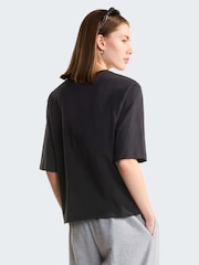 黑色 - The North Face Essential Simple Dome Boxy Relaxed T-Shirt - 5的图像2｝