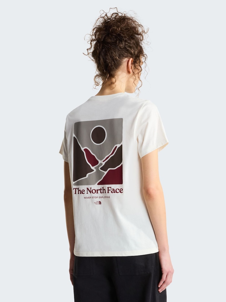 The North Face White Monte Back Graphic Regular T-Shirt - Image 1 of 5