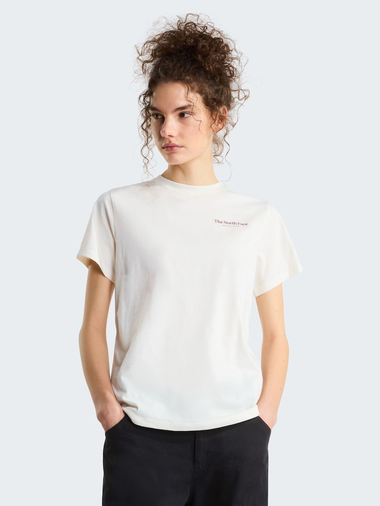 The North Face White Monte Back Graphic Regular T-Shirt - Image 2 of 5