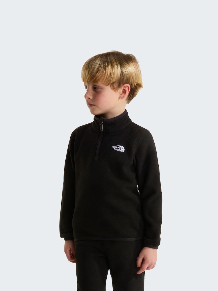 Crno - The North Face Kids Glacier 1/4 Zip Fleece & Joggers Set - Slika 2 od 5