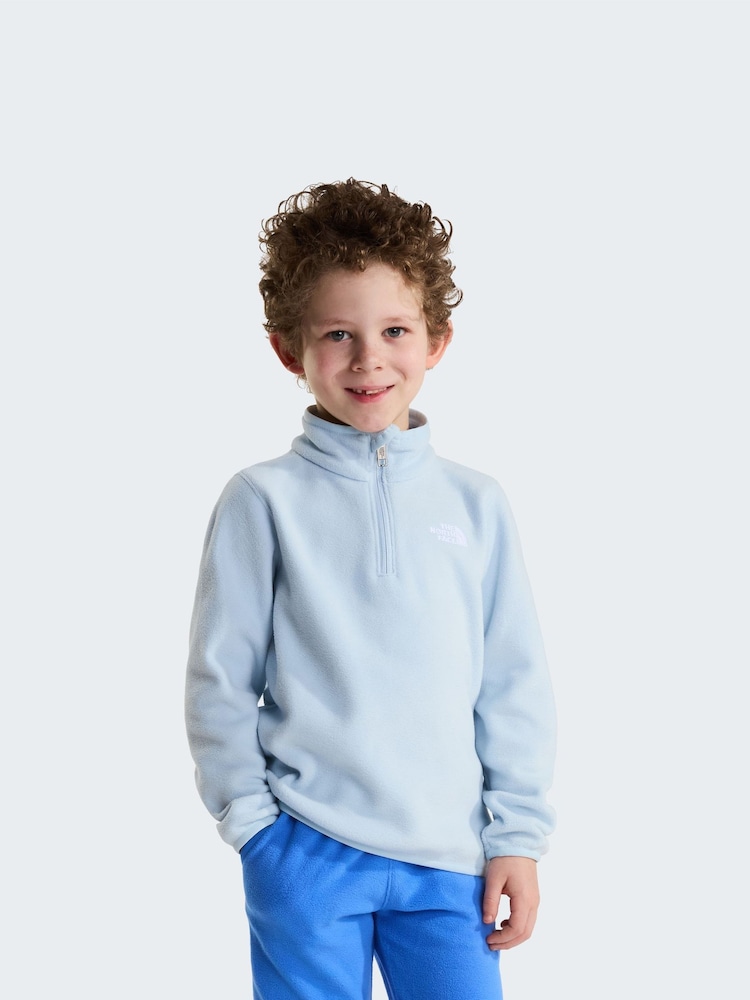 Plavo - The North Face Kids Glacier 1/4 Zip Fleece & Joggers Set - Slika 1 od 5