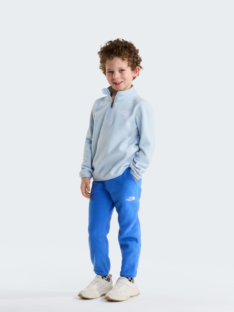 Plavo - The North Face Kids Glacier 1/4 Zip Fleece & Joggers Set - Slika 2 od 5