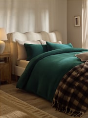 Teal Teddy Fleece Bed Set - Image 2 of 5