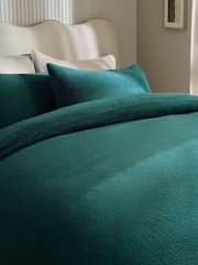 Teal Teddy Fleece Bed Set - Image 3 of 5