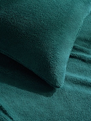 Teal Teddy Fleece Bed Set - Image 4 of 5