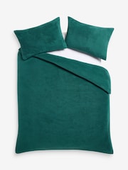 Teal Teddy Fleece Bed Set - Image 5 of 5