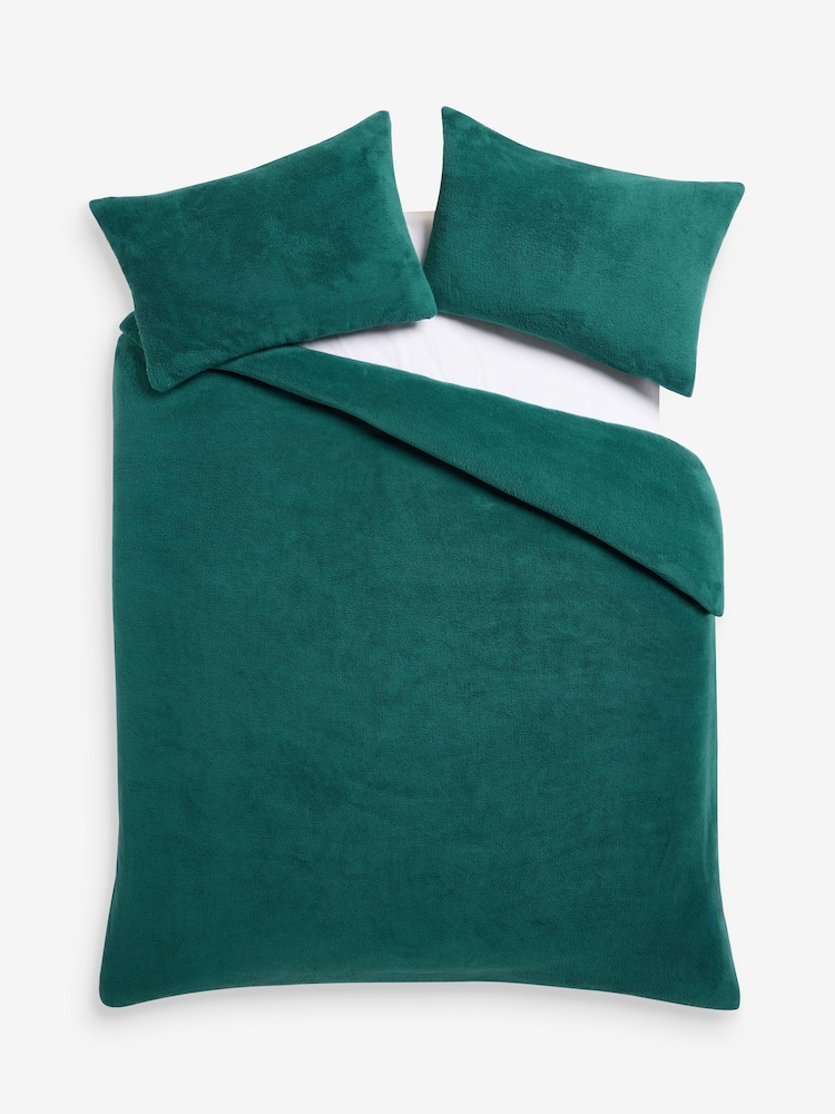 Teal Teddy Fleece Bed Set - Image 5 of 5 Teal Teddy Fleece Bed Set - Image 5 of 5