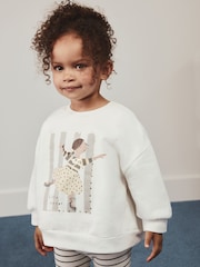 Cream Little Dancer Crew Neck Sweatshirt (3mths-7yrs) - Image 1 of 8