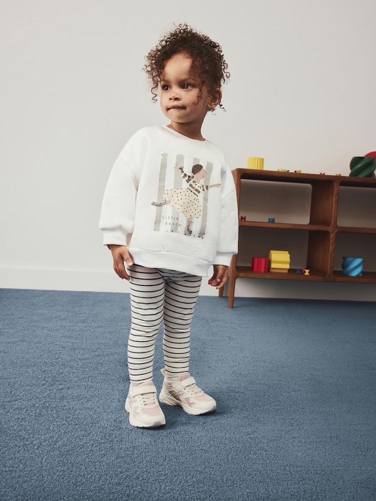 Cream Little Dancer Crew Neck Sweatshirt (3mths-7yrs) - Image 2 of 8