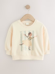 Cream Little Dancer Crew Neck Sweatshirt (3mths-7yrs) - Image 5 of 8