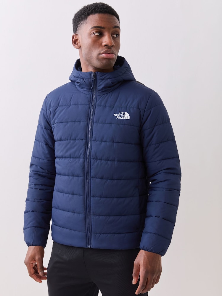 The North Face Blue Aconcagua Hooded Puffer Jacket - Image 1 of 5