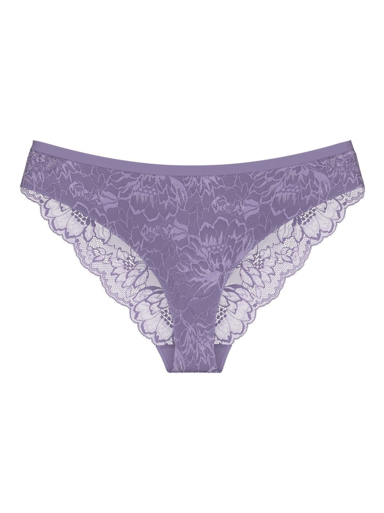 Triumph Purple Amourette Charm Brazilian Knickers - Image 5 of 5 Triumph Purple Amourette Charm Brazilian Knickers - Image 5 of 5