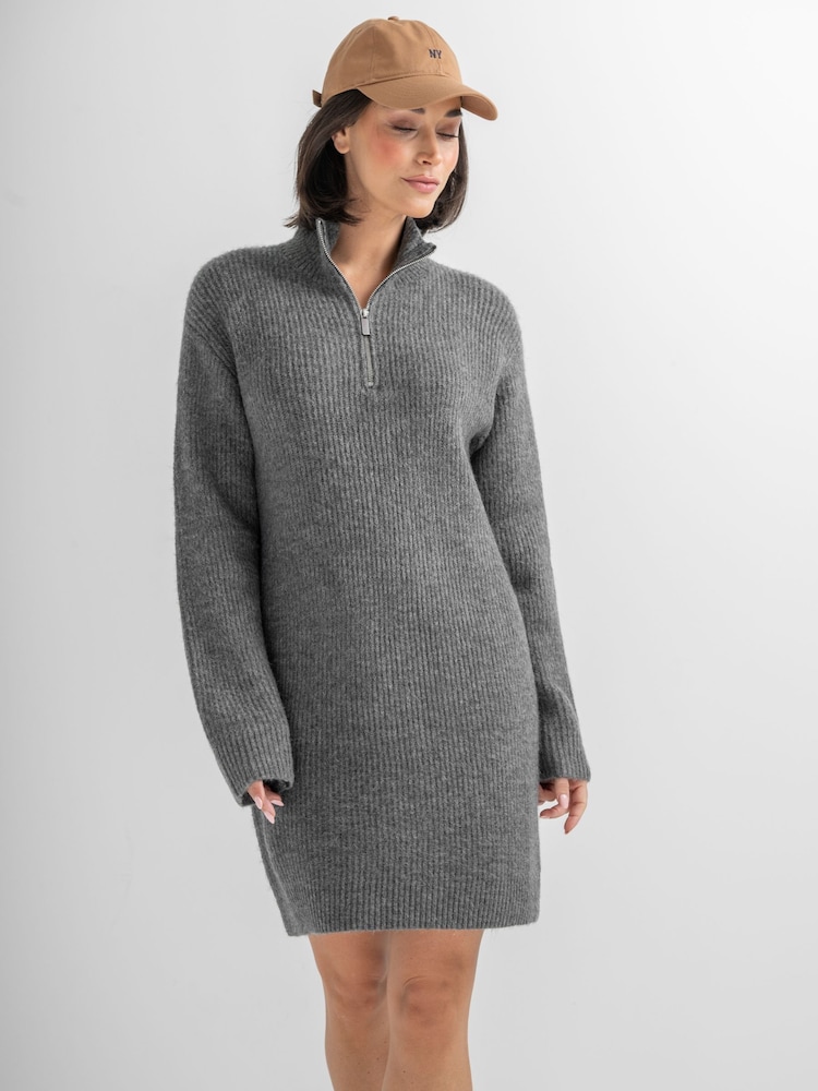 Pour Moi Black The Cosy Knit Dress - Image 2 of 4