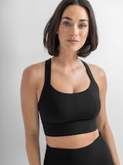Pour Moi Black The Buttery Soft Moves With You Sports Bra - Image 1 of 4