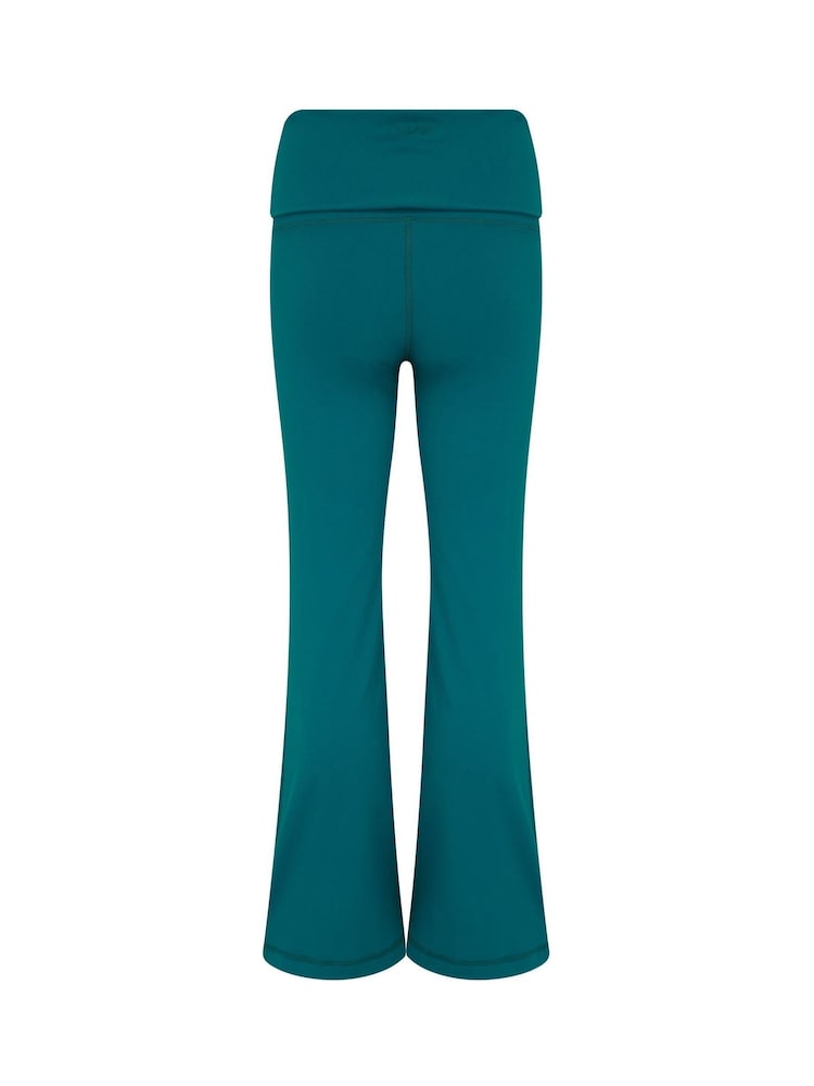 Pour Moi Blue The Buttery Soft Moves With You Flared Leggings - Image 4 of 4 Pour Moi Blue The Buttery Soft Moves With You Flared Leggings - Image 4 of 4