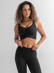 Pour Moi Black The Buttery Soft Moves With You Yoga Bra - Image 1 of 4