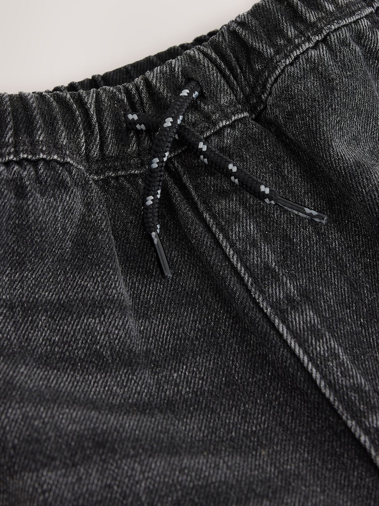 Grey Checkeboard Side Stripe Wide Fit Jeans (3mths-7yrs) - Image 4 of 4