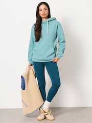 FatFace Freya Green Marl Overhead Hoodie - Image 5 of 7